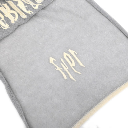 Christian Dior Gray Scarf Stole Small Good