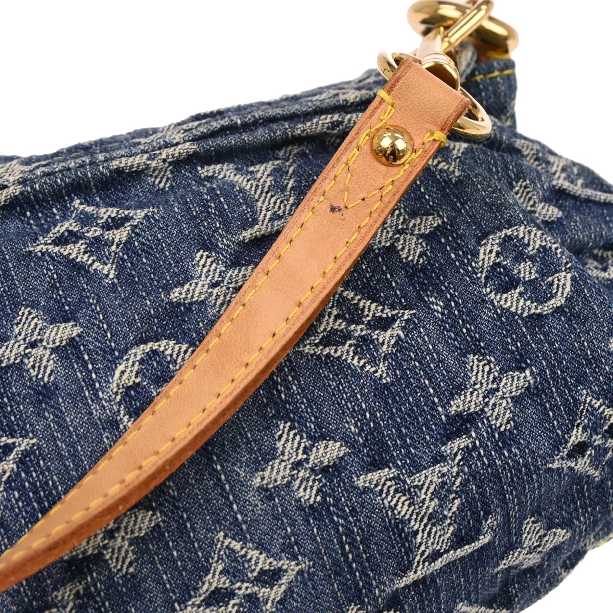 Louis Vuitton Blue Monogram Denim Mini Pleaty Handbag M95050