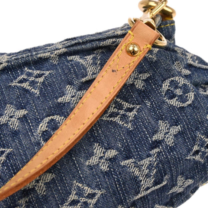 Louis Vuitton Blue Monogram Denim Mini Pleaty Handbag M95050