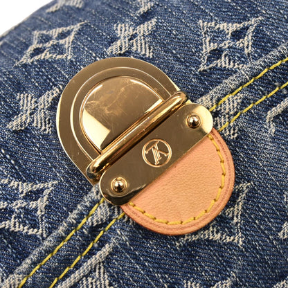 Louis Vuitton Blue Monogram Denim Mini Pleaty Handbag M95050