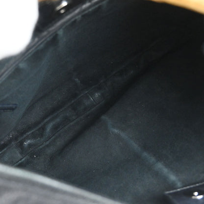 Yves Saint Laurent Black Leather Medium Mombasa Handbag