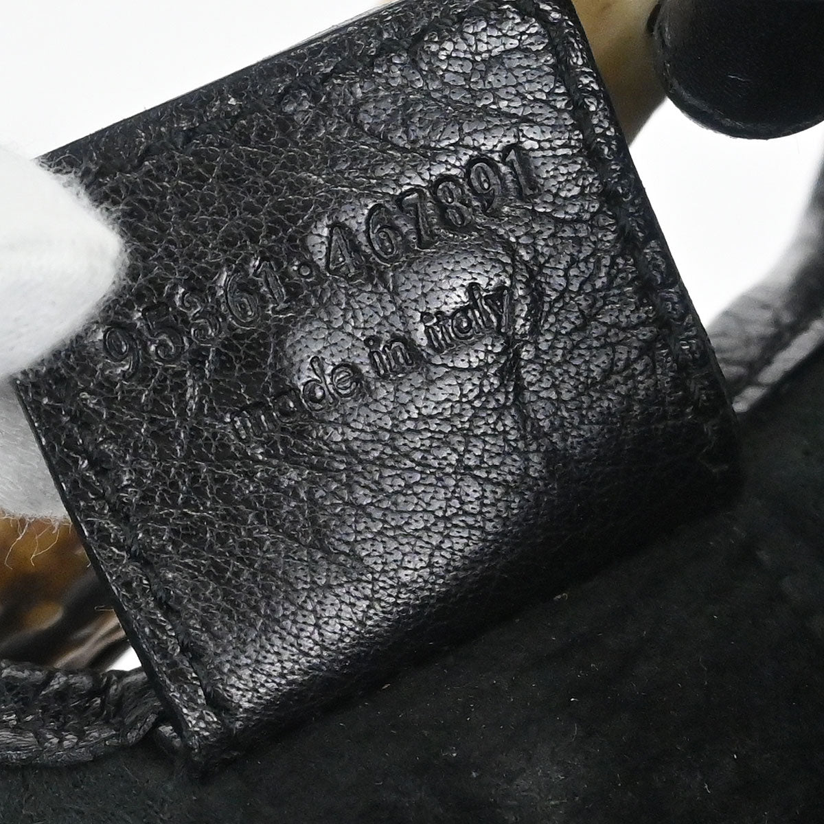 Yves Saint Laurent Black Leather Medium Mombasa Handbag