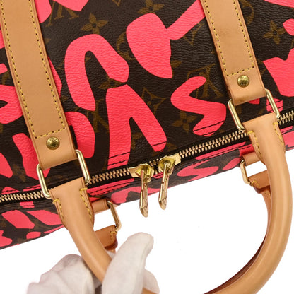 Louis Vuitton Pink Monogram Graffiti Keepall 50 Duffle Bag M93698