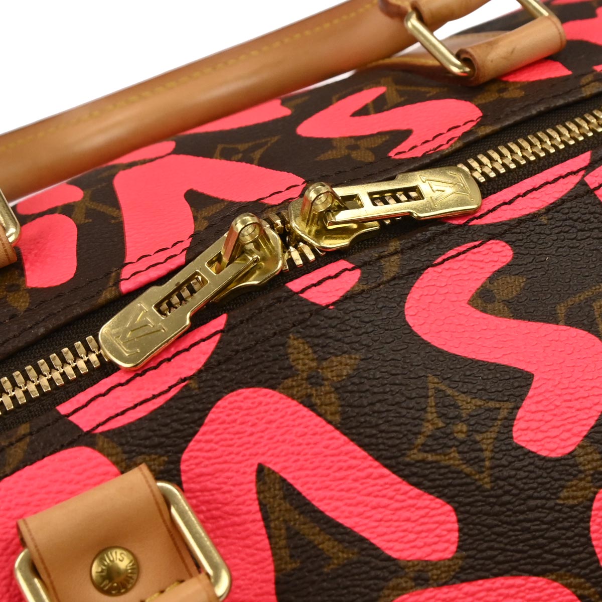 Louis Vuitton Pink Monogram Graffiti Keepall 50 Duffle Bag M93698