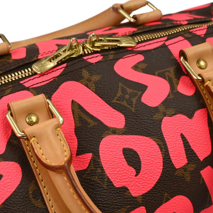 Louis Vuitton Pink Monogram Graffiti Keepall 50 Duffle Bag M93698