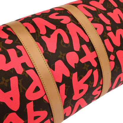 Louis Vuitton Pink Monogram Graffiti Keepall 50 Duffle Bag M93698