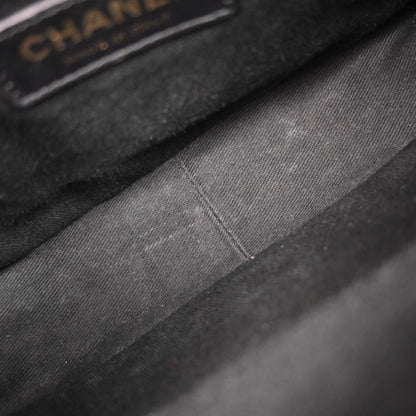 Chanel 2017-2018 Black Calfskin Coco Curve 2way Shoulder Handbag