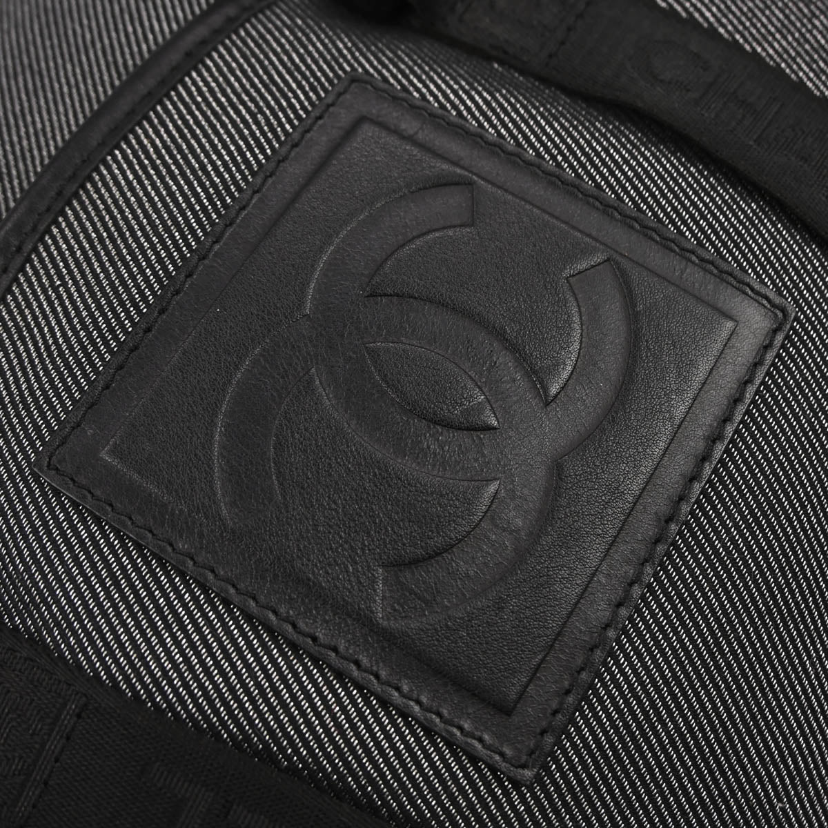 Chanel 2005-2006 Black Silver Canvas Sport Line Backpack