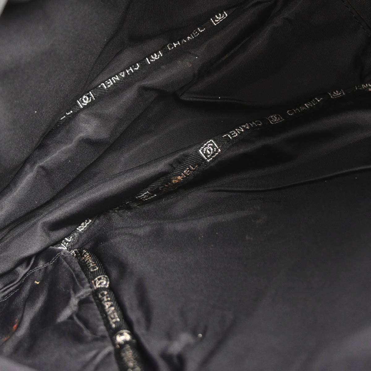 Chanel 2005-2006 Black Silver Canvas Sport Line Backpack