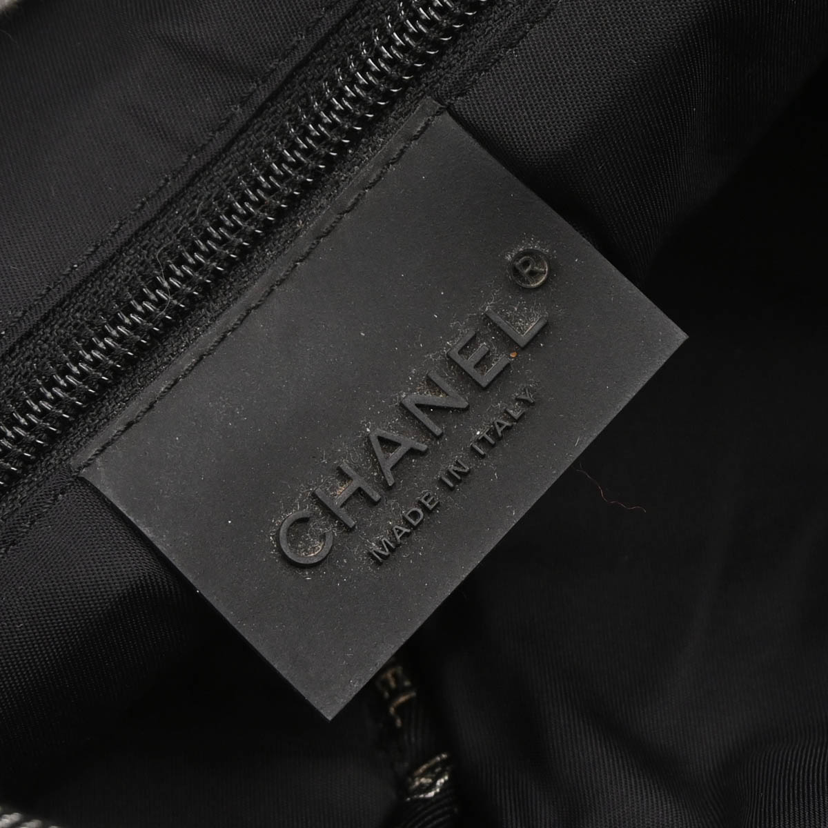 Chanel 2005-2006 Black Silver Canvas Sport Line Backpack