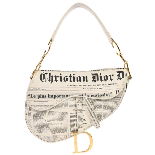 Christian Dior Newspaper Saddle Bag