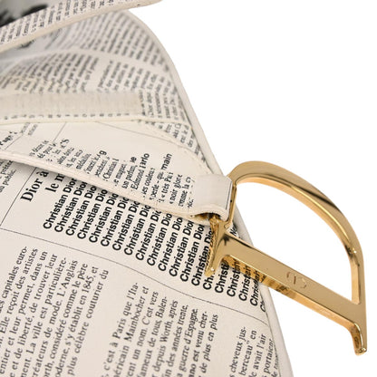 Christian Dior Newspaper Saddle Bag