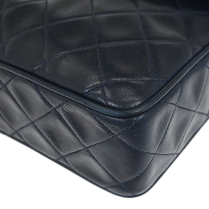 Chanel Navy Lambskin Shoulder Bag