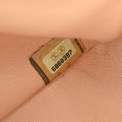 Chanel 2000-2002 Pink Canvas COCO East West Choco Bar Shoulder Bag