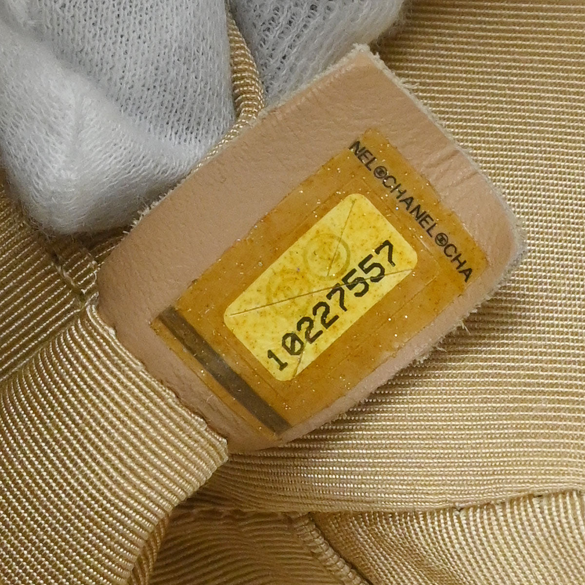 Chanel Beige Caviar Skin Bowling Bag 27