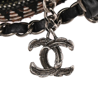 Chanel Black Tweed Shoulder Bag