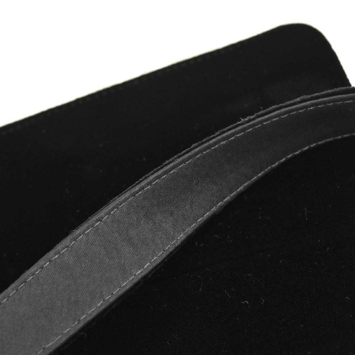 Chanel 1997-1999 Black Velvet Double Sided Turnlock Handbag