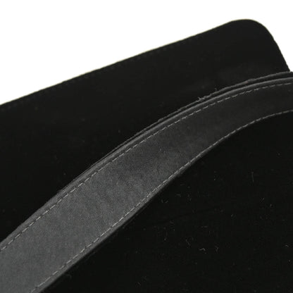 Chanel 1997-1999 Black Velvet Double Sided Turnlock Handbag