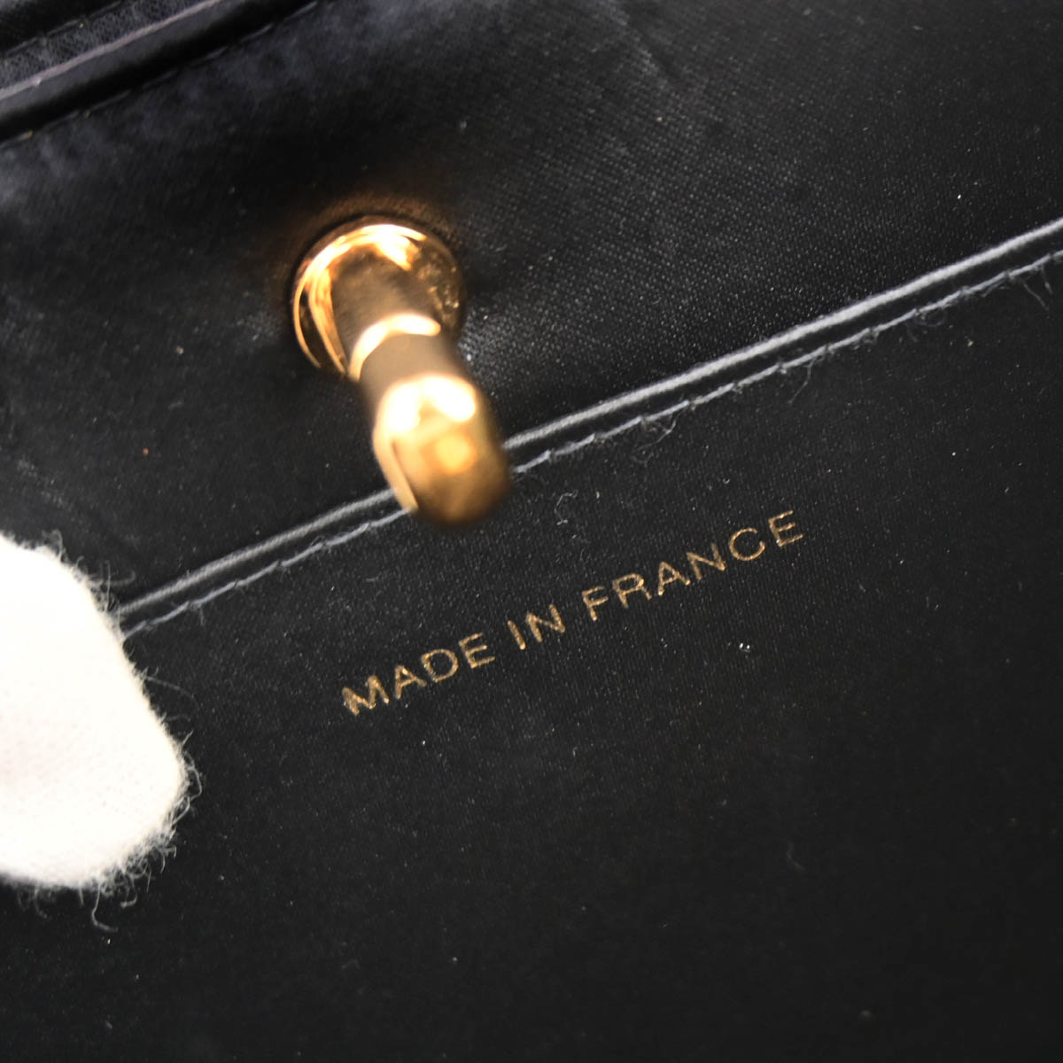 Chanel 1997-1999 Black Velvet Double Sided Turnlock Handbag