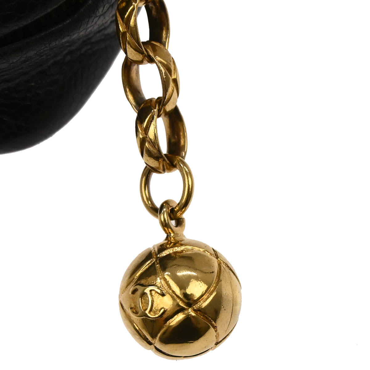 Chanel 1996-1997 Black Caviar Skin Camera Bag Small