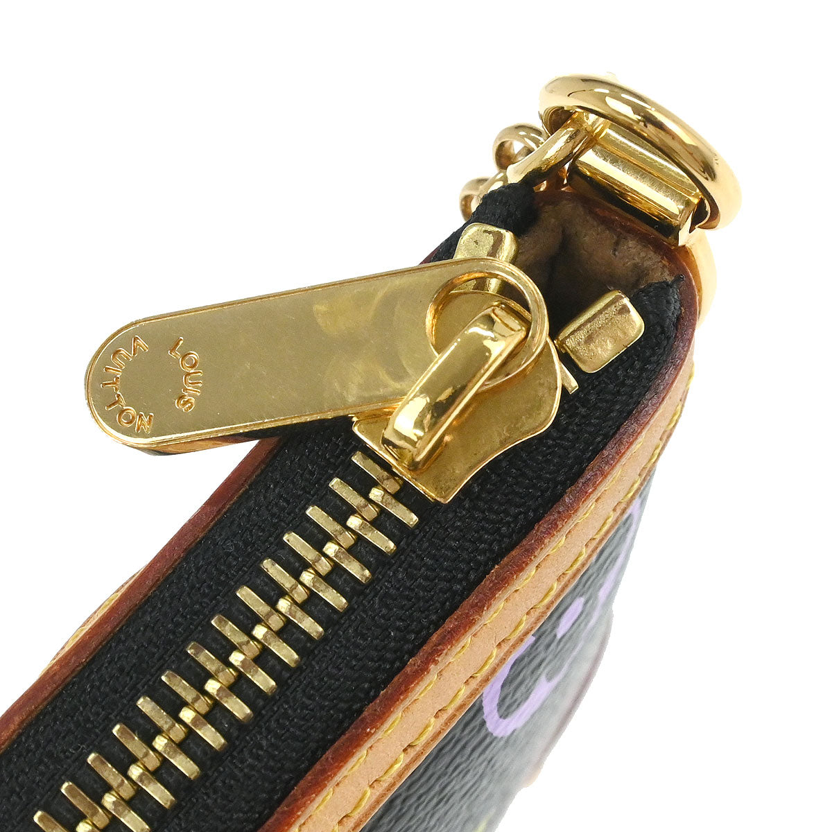 Louis Vuitton Black Multicolor Pochette Milla MM Handbag M60097