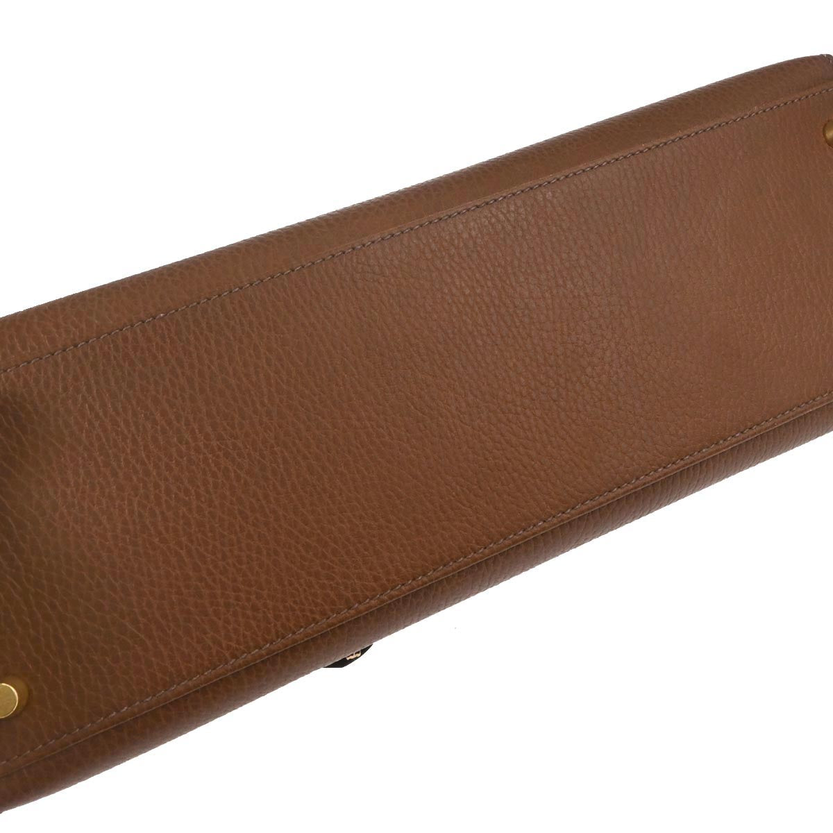 Hermes Noisette Ardennes Kelly 32 Sellier 2way Shoulder Handbag