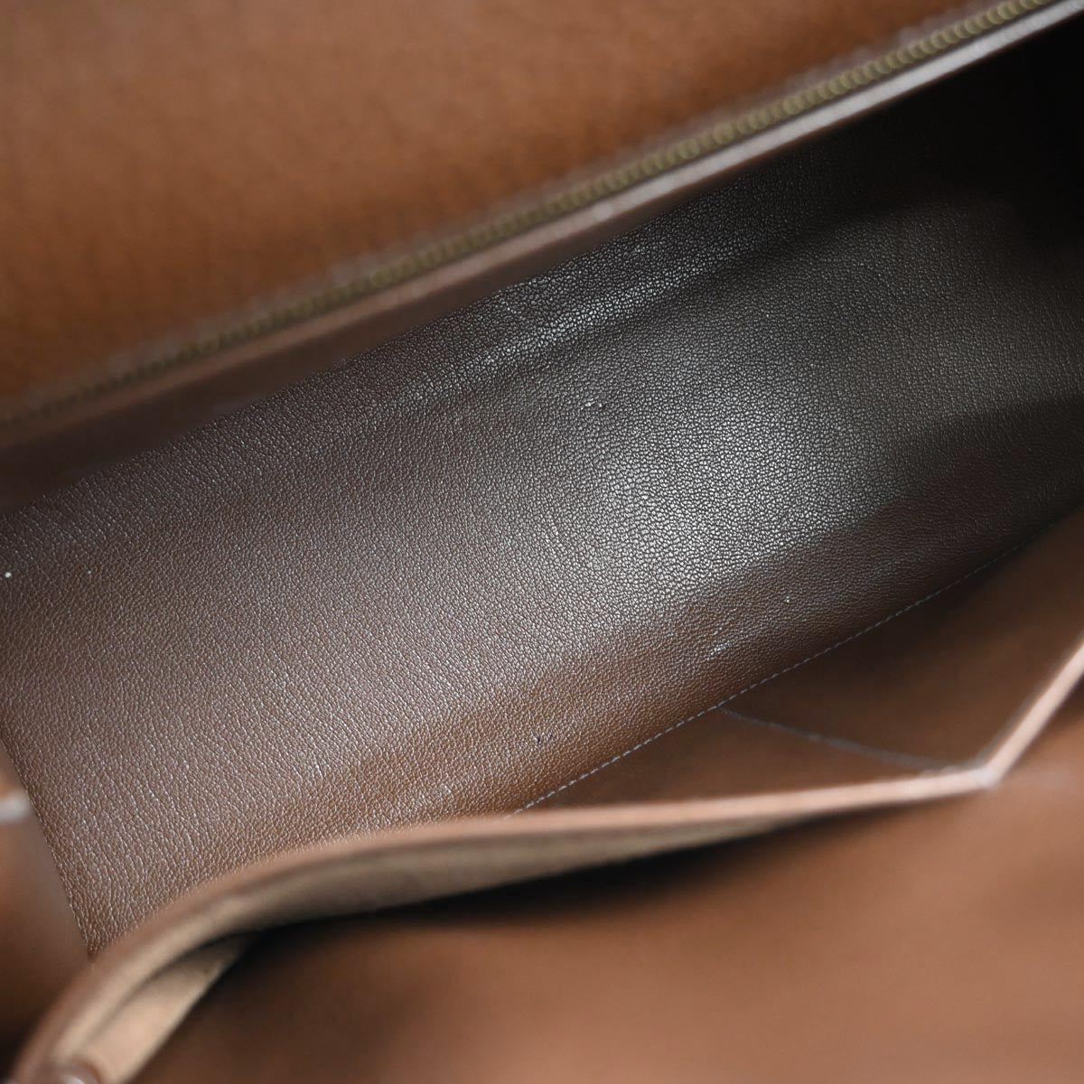 Hermes Noisette Ardennes Kelly 32 Sellier 2way Shoulder Handbag