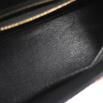 Hermes Black Box Calf Kelly 28 Sellier 2way Shoulder Handbag