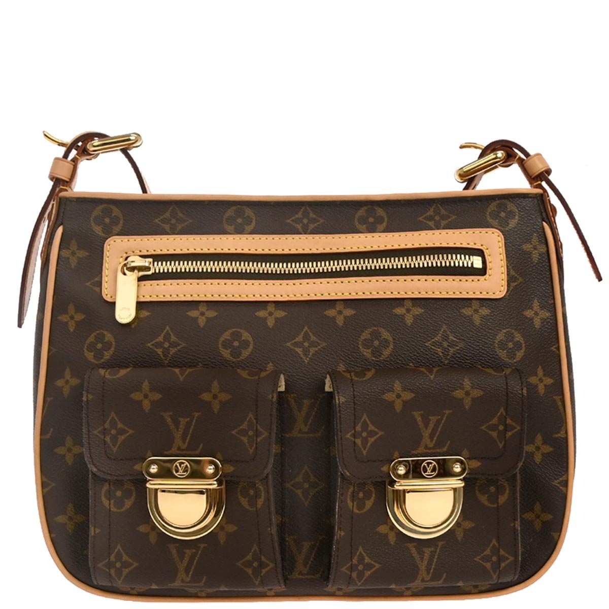 Louis Vuitton Monogram Hudson GM Shoulder Bag M40045