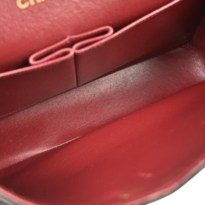 Chanel 1994-1996 Black Lambskin Medium Classic Double Flap Shoulder Bag