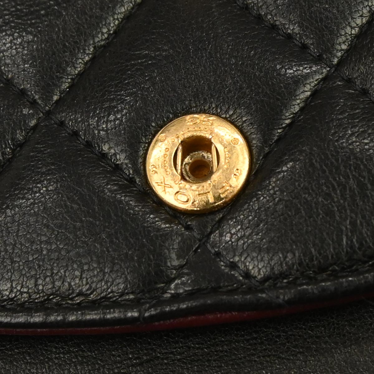 Chanel 1994-1996 Black Lambskin Medium Classic Double Flap Shoulder Bag