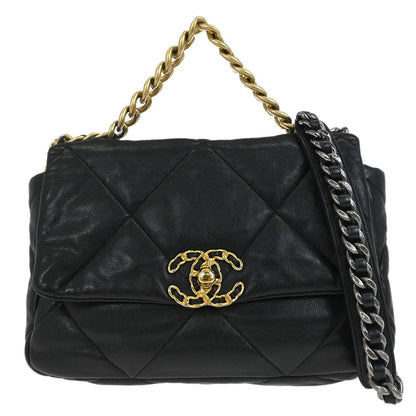 Chanel 2019 Black Calfskin Chanel 19 Dix-neuf 2way Handbag
