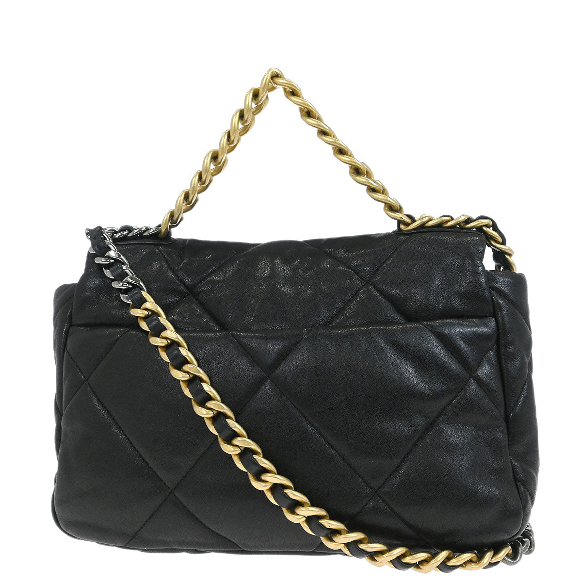 Chanel 2019 Black Calfskin Chanel 19 Dix-neuf 2way Handbag