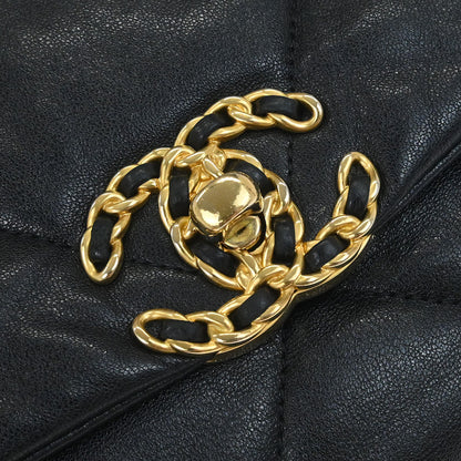 Chanel 2019 Black Calfskin Chanel 19 Dix-neuf 2way Handbag