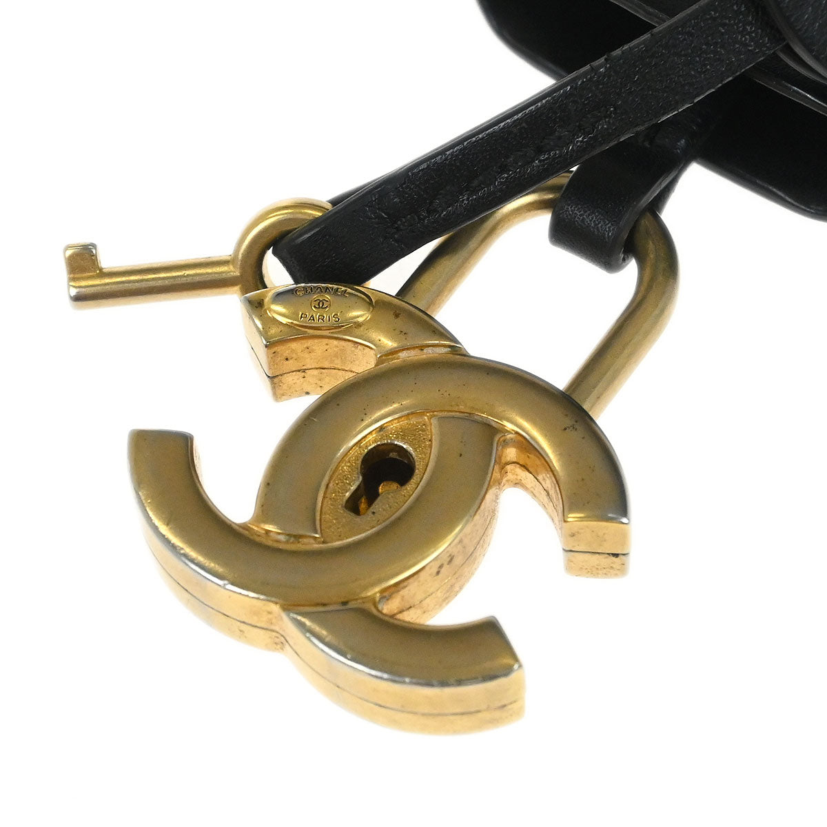 Chanel 2018 Black Caviar Skin CC Filigree 2way Vanity Shoulder Handbag