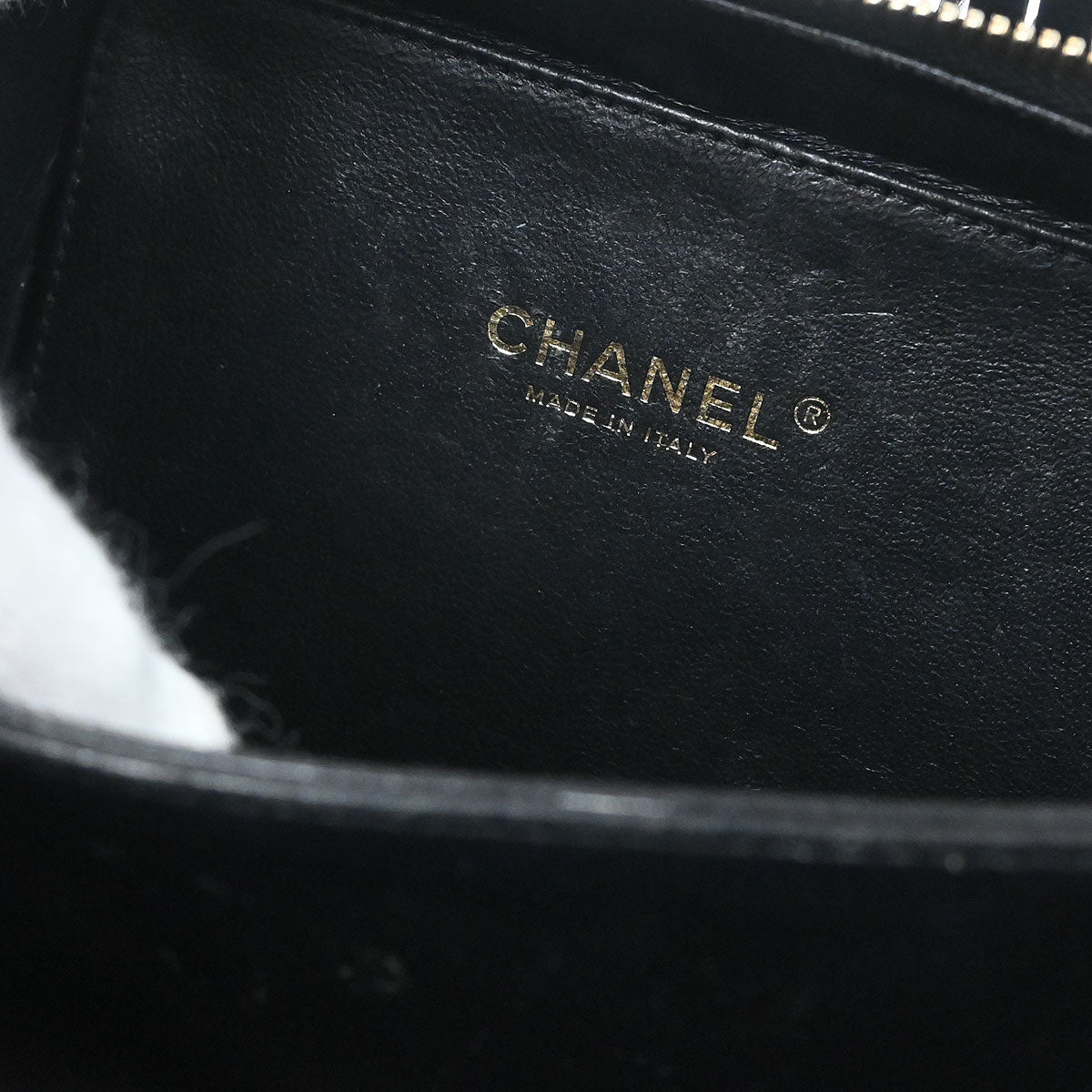 Chanel 2018 Black Caviar Skin CC Filigree 2way Vanity Shoulder Handbag