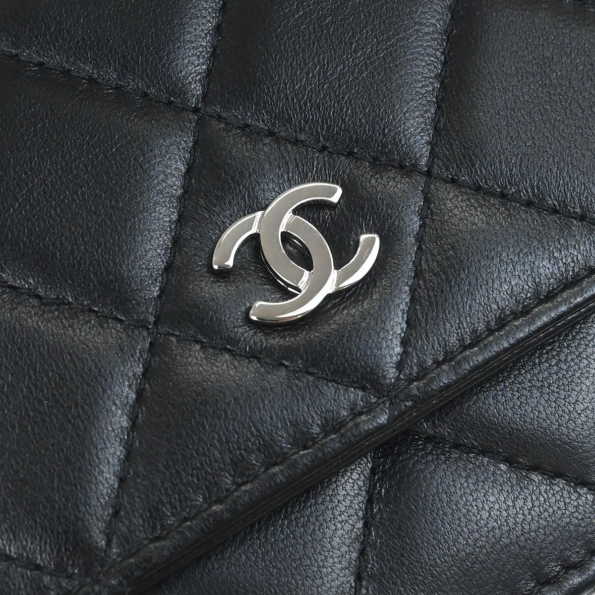 Chanel 2019 Black Lambskin Classic WOC Wallet on Chain Bag