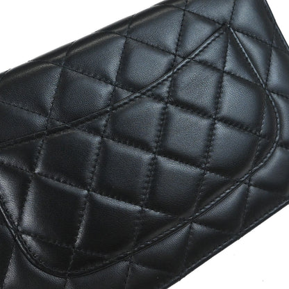 Chanel 2019 Black Lambskin Classic WOC Wallet on Chain Bag