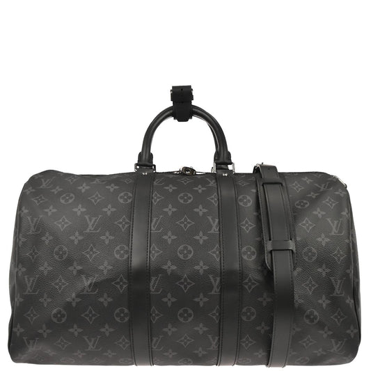 Louis Vuitton Monogram Eclipse Keepall Bandouliere 45 Duffle Bag M40569