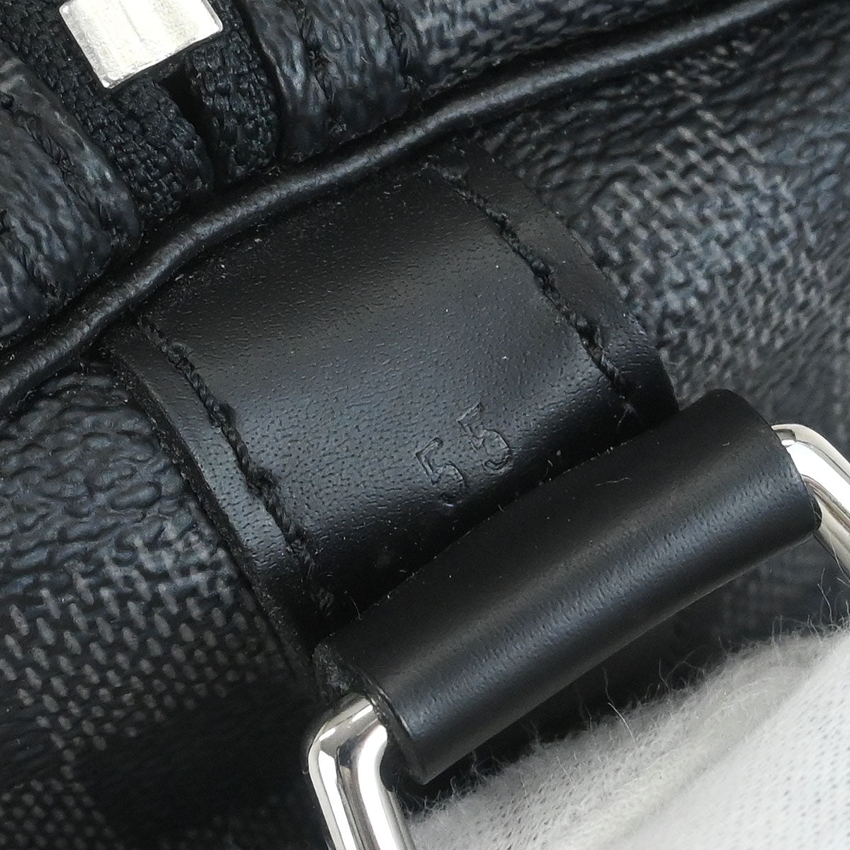 Louis Vuitton Damier Keepall Bandouliere 55 Duffle Handbag N41413