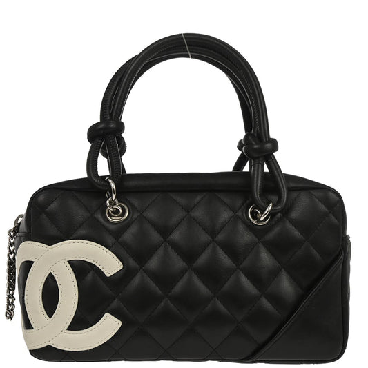 Chanel Black Calfskin Cambon Ligne Handbag