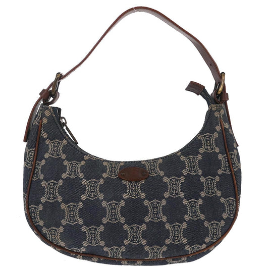 Celine Blue Denim Macadam Handbag