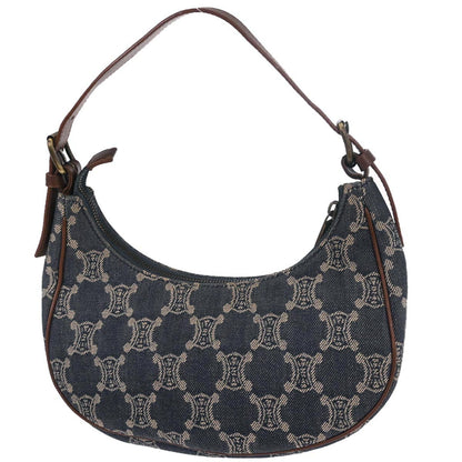 Celine Blue Denim Macadam Handbag