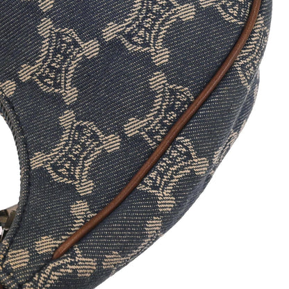Celine Blue Denim Macadam Handbag