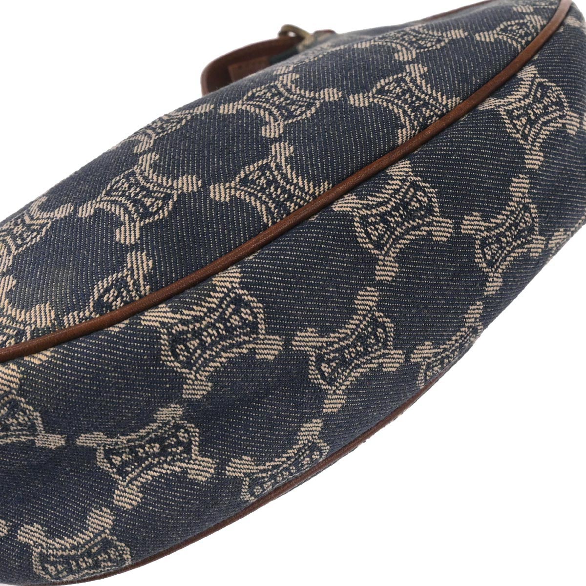 Celine Blue Denim Macadam Handbag