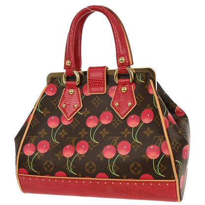 Louis Vuitton *  Lizard Monogram Cherry Sac Fermoir MM M95003