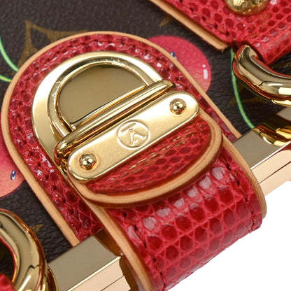 Louis Vuitton *  Lizard Monogram Cherry Sac Fermoir MM M95003