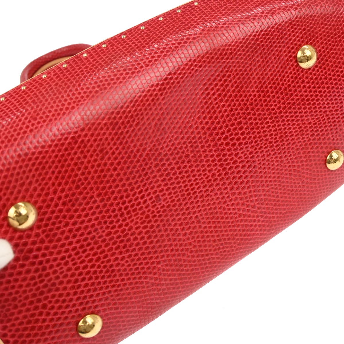 Louis Vuitton *  Lizard Monogram Cherry Sac Fermoir MM M95003