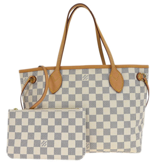 Louis Vuitton 2015 Damier Azur Neverfull NM PM Tote Handbag N41362