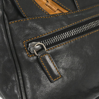 Christian Dior Black Gaucho Crossbody Bag